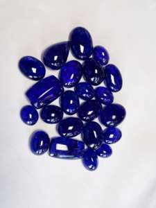 Cabochon de tanzanite naturelle 22 pièces en forme de mélange Tanzanie origine AAA qualité excellent lustre et parfait pour la fabrication de bijoux - Product Image 2