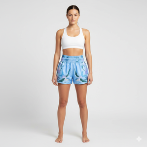 Pantalones Cortos de Muay Thai para Mujer con Estampado Floral, Logotipo Frontal, Impresión Digital Personalizada, 100% Poliéster, Duraderos, de Secado Rápido, Transpirables, Equipo de Lucha - Product Image 6