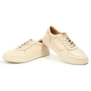 Olunpo Chaussures blanches pour hommes Chaussures d'affaires décontractées Baskets rétro en cuir véritable Chaussures pour hommes de haute qualité - Product Image 6