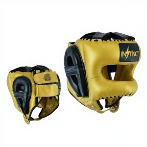 อุปกรณ์ป้องกันศีรษะหนังปรับได้ ดีไซน์ใหม่ ราคาดีที่สุด พร้อมโลโก้สั่งทำ สำหรับฝึกซ้อมมวย ป้องกันใบหน้าเต็มรูปแบบ - Product Image 1