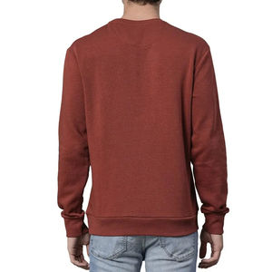 Venta al por mayor de sudadera de cuello redondo personalizada lisa, jersey básico de mezcla de algodón, sudadera de gran tamaño, sudaderas de lana en blanco para hombres - Product Image 3