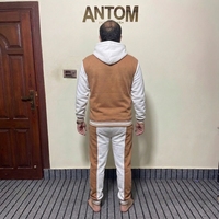 Ensemble de survêtement décontracté pour homme, style nouveau, en tissu épais, avec sweat à capuche à cordon et pantalon de jogging, deux pièces