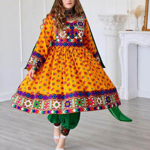 2025 nuevo diseño de moda para mujer, vestido tradicional afgano de manga larga de calidad Premium, vestidos transpirables afganos para mujer - Product Image 3