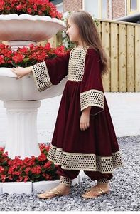 Bordado largo de diseño de NEW---TRENDY, bordado con SALWAR--DRESS para bebé, personalizable en cualquier tamaño y color = 2023 - Product Image 2