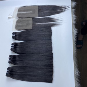 Meilleur prix de gros Extensions de cheveux humains bruts vietnamiens droits osseux super doublement étirés Longueur de 8 à 34 pouces - Product Image 2