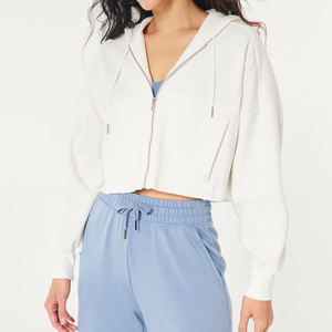 Hoodies Crop Printemps Femme Vêtements Hoodies Ladies Crop Top Hoodies Prix Raisonnable Meilleure Vente de Haute Qualité - Product Image 1