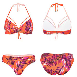 Maillots de bain deux pièces de qualité professionnelle en gros, imprimés, confortables, en polyester/nylon, durables, à séchage rapide, respirants et élastiques - Product Image 3