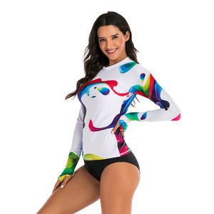 High Quality OEM Sublimation Printed Full Sleeve MMA <b>Rash</b> <b>Guard</b> for <b>Women</b> BJJ High Visibility Clothing - Product Image 4