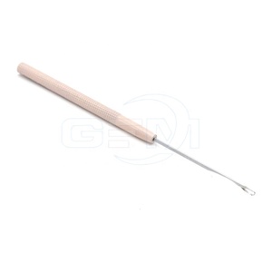 GEMSTONE ENTERPRISES Kit de pinces de retrait de micro-anneaux, rose thé, outils pour extensions capillaires, crochet et boucle, en acier inoxydable, durable - Product Image 3
