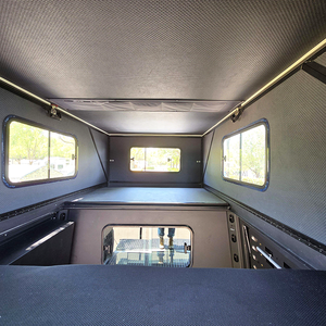 خيمة سقف صلبة للشاحنات الصغيرة مع غطاء ألومنيوم قابل للانزلاق للتخييم البري لسيارات فورد رينجر وهايلوكس وتاكوما - Product Image 3