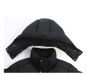 Veste courte d'hiver personnalisée bouffante courte et chaude à manches longues fermeture éclair baggy veste courte matelassée bouffante pour femmes manteaux d'extérieur - Product Image 5