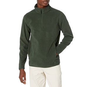 Veste en molleton sherpa en toile à design personnalisé tendance avec col montant, style streetwear, séchage rapide et respirante pour hommes - Product Image 4