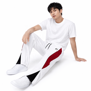 Custom Sports <b>Trousers</b> <b>Elastic</b> <b>Waist</b> Side Pocket Straight Leg Color Block Training Jogger men's pants Wholesale Bulk Supplier - Product Image 6