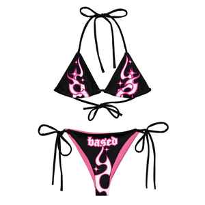Conjunto de Bikini de Dos Piezas Personalizable OEM y ODM para Mujer, Traje de Baño de Spandex y Nailon, Tanga de Dos Piezas para Mujer - Product Image 4
