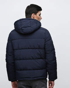 Blouson matelassé unisexe bleu à col montant PAKISTAN TANNERY, style hiver décontracté, fermeture éclair, toile respirante, teinture unie, service OEM - Product Image 5