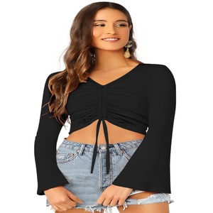Lo último en moda DE LA India, Tops de punto de moda para mujer, ropa regular cómoda, Tops cortos formales de Indian Boutique - Product Image 1