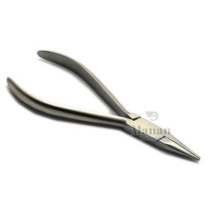 MANAN INSTRUMENTS MI-FNP-710 Pince à bec plat de 5 pouces de haute qualité en acier inoxydable, outil de fabrication de bijoux, mâchoires lisses pour le pliage de fil - Product Image 5