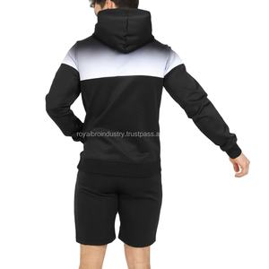 Conjunto corto ajustado con capucha para hombre, diseño transpirable de calidad superior, superventas, chándales personalizados para verano, Conjunto de camiseta para hombre - Product Image 2