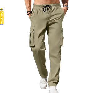 Personalizado 100% algodón sublimación impresión Samavia hombres Deportivo Ligero cintura elástica pantalones de calidad superior - Product Image 4