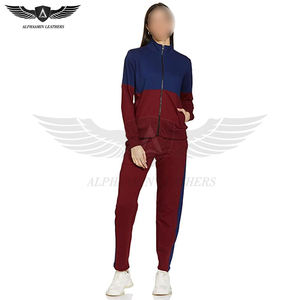 Survêtement d'hiver doublé de polaire pour femmes-Sweatshirt et pantalon deux pièces chauds-Fitness Jogging Suit Activewear - Product Image 1