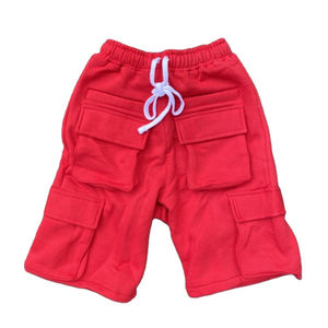 Short en coton blanc avec cordon de serrage à la taille pour homme, nouvelle mode, prix d'usine, haute qualité, 4 poches cargo - Product Image 4