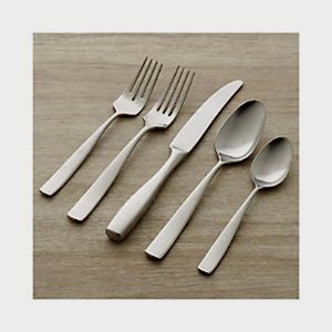 Ensemble de vaisselle de mariage en acier inoxydable Incroyable longue doublure au laser Poignée d'extrémité Couverts argentés mats comprenant des couteaux Cuillères Fourchettes - Product Image 3