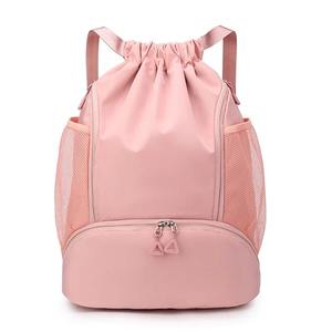 กระเป๋าเป้สะพายหลังเชือกรูดความจุขนาดใหญ่สำหรับเล่นฟุตบอลบาสเก็ตบอลกีฬากลางแจ้งและเดินป่า - Product Image 3