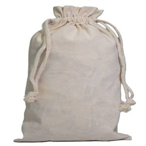Sac à cordon en mousseline de coton biologique personnalisé écologique promotionnel toile en tissu calicot blanc pour un usage quotidien imprimé de logo - Product Image 3