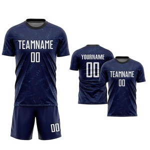 Uniforme de equipo Color sólido 100% Poliéster Entrenamiento de fútbol Ropa deportiva Camiseta de fútbol simple Uniforme elegante - Product Image 6