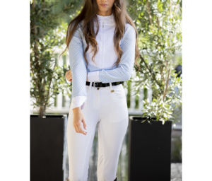 Vêtements équestres pour femmes, chemise de spectacle d'équitation avec logo personnalisé, couche de base équestres pour femmes - Product Image 3