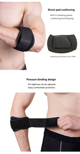 Almohadilla protectora de <span class=keywords><strong>codo</strong></span> ajustable NQ SPORTS para aliviar la tendinitis, soportes para el <span class=keywords><strong>dolor</strong></span> del <span class=keywords><strong>antebrazo</strong></span> para senderismo, fútbol, baloncesto, Protector - Product Image 5