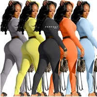 Ensemble 2 pièces personnalisé avec logo 2026 pour femme : sweat à capuche court zippé à manches longues et pantalon, tenue d'été ajustée pour femme