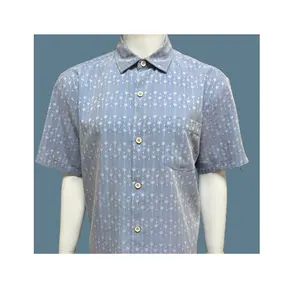 Top product Factory supplier eco friendly short sleeve hawaii style elegant flower shirts men Made In Viet Nam