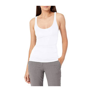 OEM ODM Custom Logo Wholesale Fashion High Quality Ladies Blank White <b>Black</b> Basic Knitted Rib Crop <b>Tank</b> <b>Top</b> <b>Women</b> - Product Image 4
