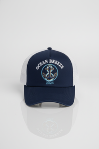 หมวกเบสบอลสีกรมท่าพร้อมโลโก้สั่งทำ |   'โอเชียน บรีซ 2024' ดีไซน์สมอเรือ |   หมวกกันแดดแบบ Trucker สำหรับกิจกรรมกลางแจ้ง - Product Image 3