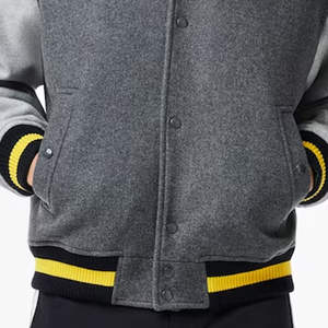 Men Varsity <b>Jacket</b> Good Quality Custom Design Solid Color Men Varsity <b>Jacket</b> - Product Image 3