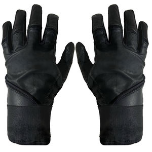 Gants de frappe de baseball à manchette longue Personnaliser la conception de logo Gants de frappeur en cuir de vachette respirants de haute qualité - Product Image 1