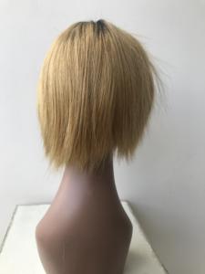 Perruque Lace Frontal Wig naturelle lisse ombrée, 13x4, pre-plucked 1B/27, perruque Lace Frontal Wig pour femmes - Product Image 3