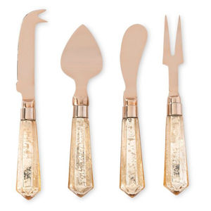 Adorable juego de cuchillos de bambú para queso, venta al por mayor, accesorio de utensilios de cocina con revestimiento de Color dorado PVD para bodas, restaurantes, uso doméstico - Product Image 4