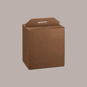 10pcs <b>Christmas</b> Gift Box Panettone Holder 5Kg Capacity Half Format with Handle Dark Brown Recycled Materials Rigid <b>Boxes</b> - Product Image 1