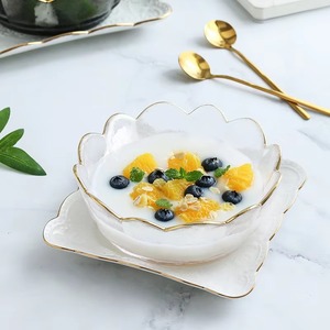 ชุดชามเรซินใส3ชิ้นมีดีไซน์สุดเฉี่ยวเหมาะสำหรับตกแต่งโต๊ะวางขนมหรือโถบุหงาทำด้วยมือจากอินเดีย - Product Image 3