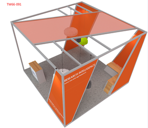 Hiện đại 20 * 20ft căng thẳng vải hiển thị triển lãm lớn đứng phương tiện truyền thông sự kiện phông nền nhỏ gọn hình ảnh triển lãm thương mại gian hàng - Product Image 2