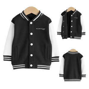 Chaqueta de Béisbol de Lana Personalizada para Niños, Resistente al Viento, con Mangas de Cuero, Talla Grande, Chaqueta Universitaria para Invierno - Product Image 4