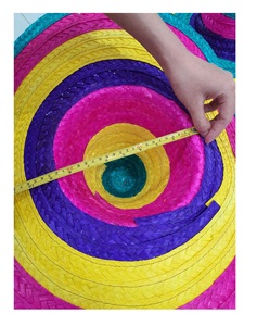 Chapeau mexicain été enfants paille mexique fête cowboy feuille palmier raphia jonc de mer chapeaux prix compétitif du viet nam - Product Image 4