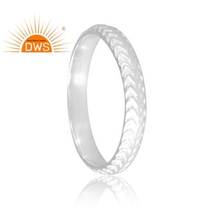 Bague en argent sterling fin au design personnalisé, fabrication de bijoux indiens - Product Image 2