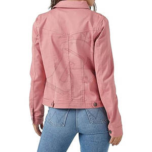 แจ็กเก็ตยีนส์สำหรับผู้หญิงคลาสสิกพร้อมวัสดุที่ทนทานสำหรับสไตล์ได้อย่างง่ายดายและสวมใส่ได้สบายทุกฤดู - Product Image 4