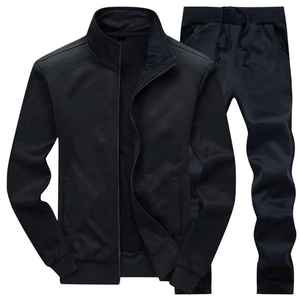 Traje de correr liso personalizable con media cremallera para hombre, chándal estampado ecológico para uso en el gimnasio, personalización de logotipo completo para invierno - Product Image 5