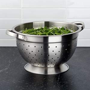 Stainless Steel <b>Colander</b> With space saving design fine mesh build for easy storage washing fruits vegetables daily use - Product Image 2