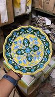 Meilleures ventes Jaipur bleu plaques de poterie décor à la maison artisanat hôtel décor accessoires au prix d'usine