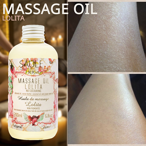 Aceite de Masaje Lolita 200ml, Aceite Corporal Nutritivo con Aceites de Almendras, Coco y Semillas de Uva para Masajes Profesionales de Spa y una Piel Suave y Sedosa - Product Image 4